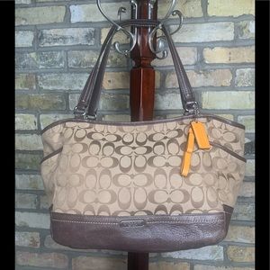 Coach Park Signature Carrier Tote Bag